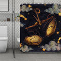 Watercolor Libra Zodiac Sign Print Polyester Shower Curtain