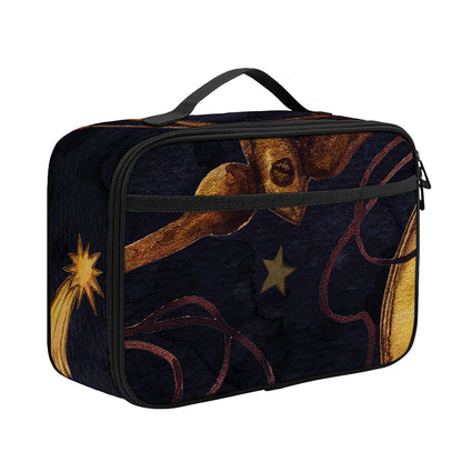 Watercolor Libra Zodiac Sign Print Portable Lunch Bag