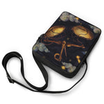 Watercolor Libra Zodiac Sign Print Rectangular Crossbody Bag