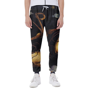 Watercolor Libra Zodiac Sign Print Scuba Joggers