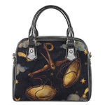 Watercolor Libra Zodiac Sign Print Shoulder Handbag