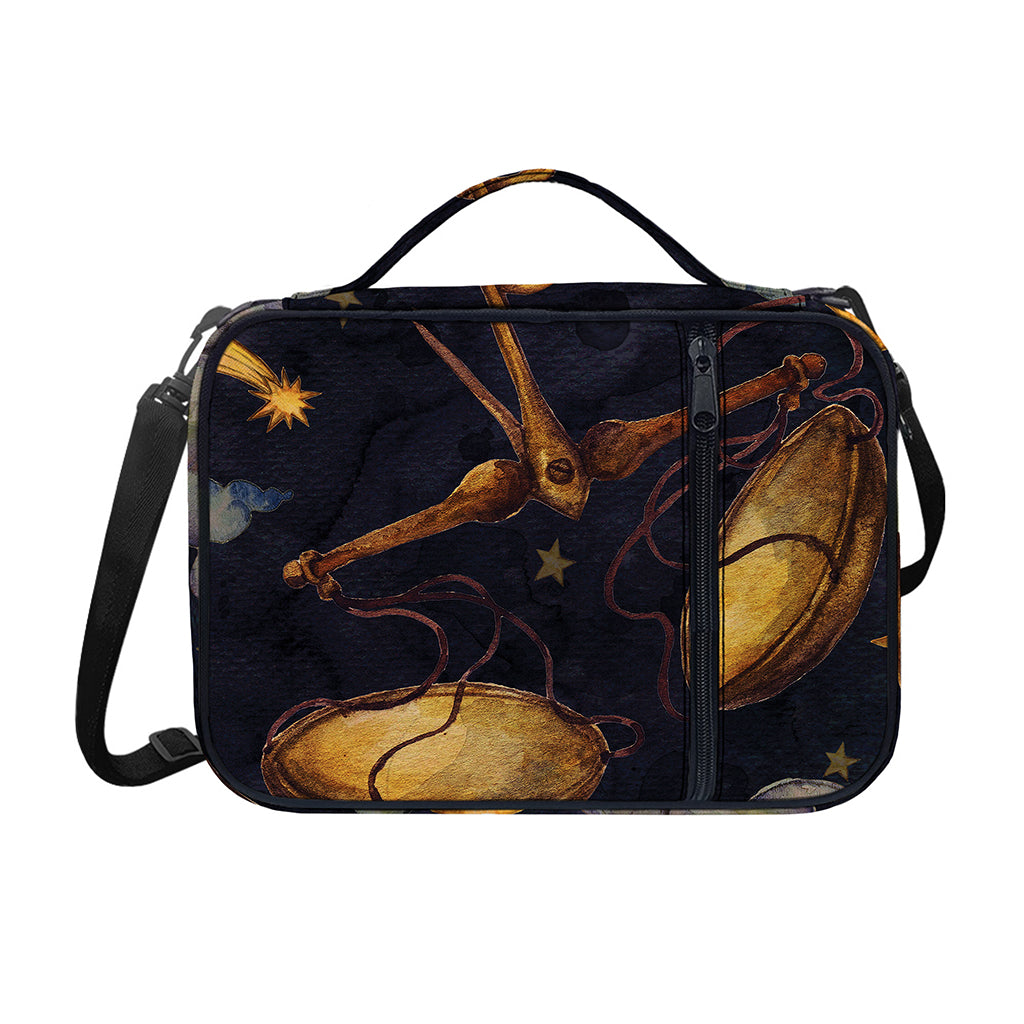 Watercolor Libra Zodiac Sign Print Shoulder Strap Bible Bag
