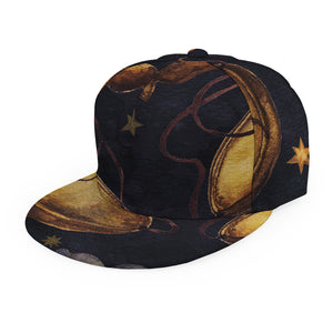 Watercolor Libra Zodiac Sign Print Snapback Cap