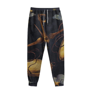 Watercolor Libra Zodiac Sign Print Sweatpants