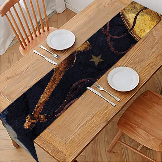 Watercolor Libra Zodiac Sign Print Table Runner