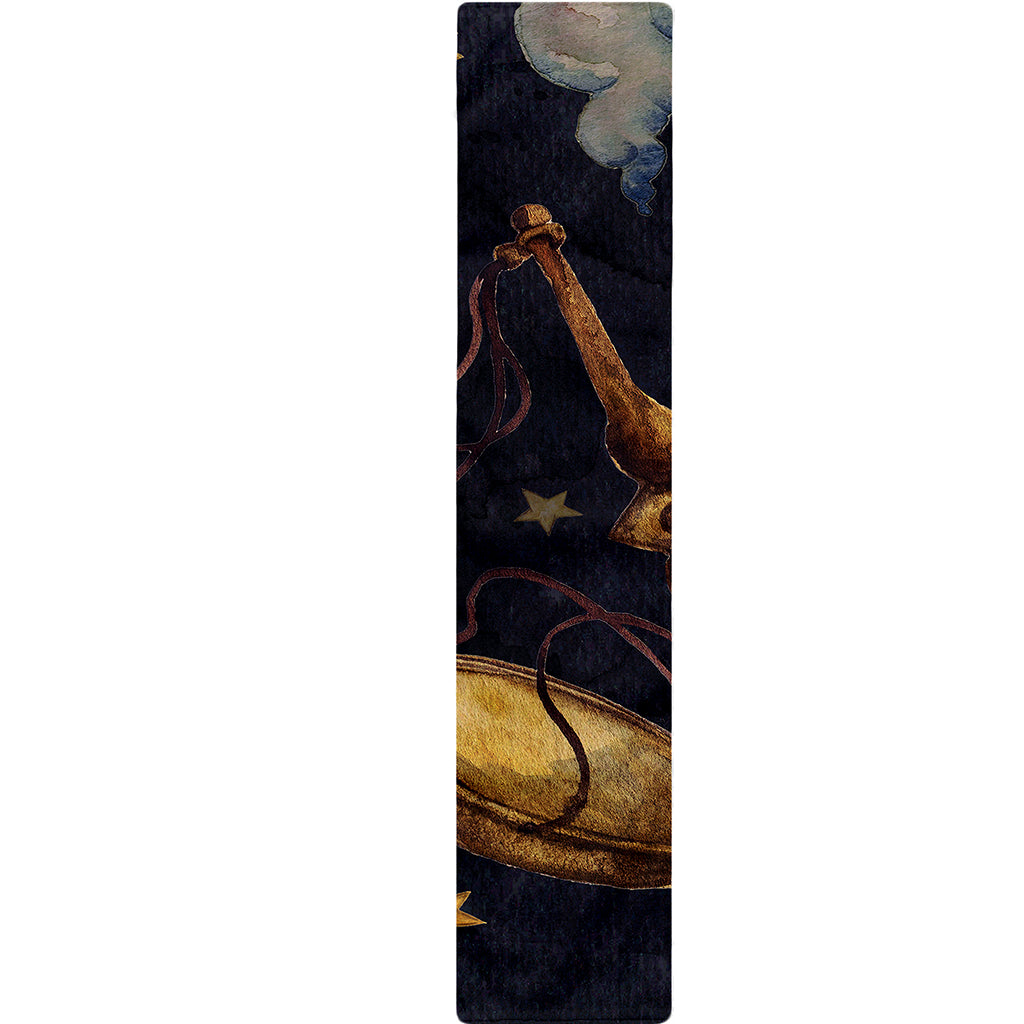 Watercolor Libra Zodiac Sign Print Table Runner