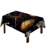 Watercolor Libra Zodiac Sign Print Tablecloth