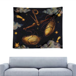 Watercolor Libra Zodiac Sign Print Tapestry