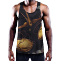 Watercolor Libra Zodiac Sign Print Men's Workout Tank Top