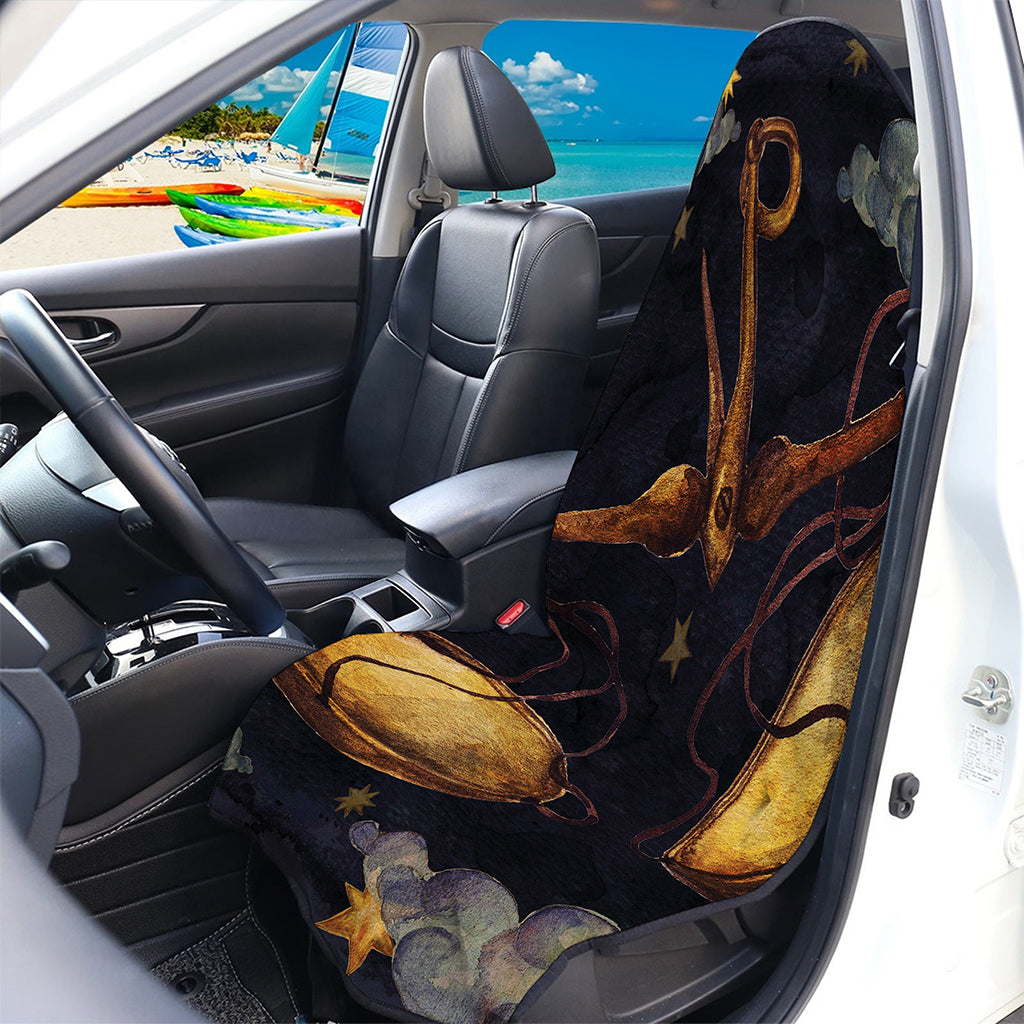 Watercolor Libra Zodiac Sign Print Waterproof Car Seat Cover