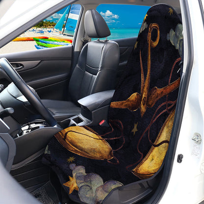 Watercolor Libra Zodiac Sign Print Waterproof Car Seat Cover