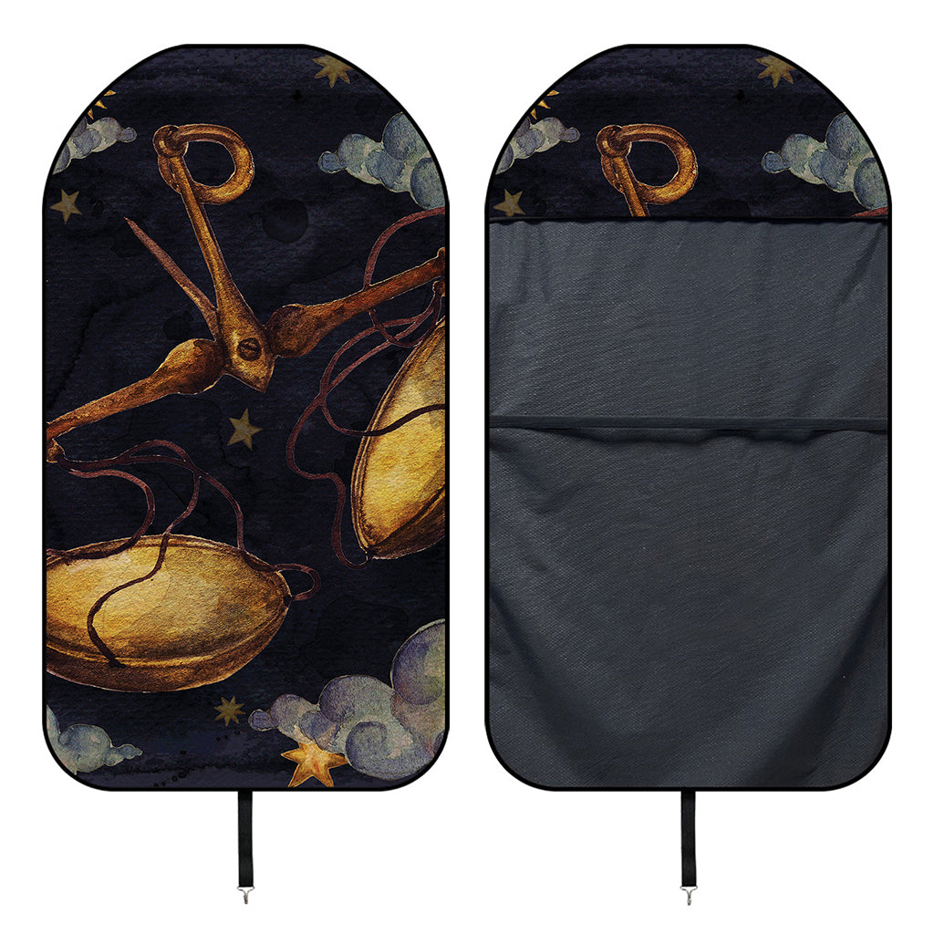 Watercolor Libra Zodiac Sign Print Waterproof Car Seat Cover