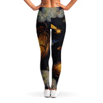 Watercolor Libra Zodiac Sign Print Women's Leggings