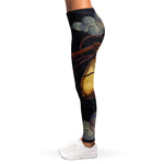 Watercolor Libra Zodiac Sign Print Women's Leggings