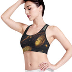 Watercolor Libra Zodiac Sign Print Women's Sports Bra
