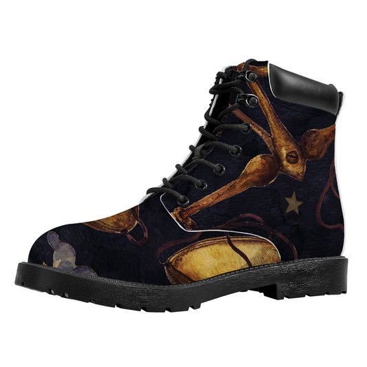 Watercolor Libra Zodiac Sign Print Work Boots