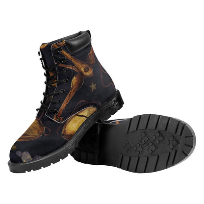 Watercolor Libra Zodiac Sign Print Work Boots