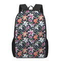 Watercolor Lily Flowers Pattern Print 17 Inch Backpack