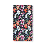 Watercolor Lily Flowers Pattern Print Baby Crib Sheet