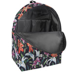 Watercolor Lily Flowers Pattern Print Backpack