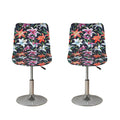 Watercolor Lily Flowers Pattern Print Bar Stool Covers
