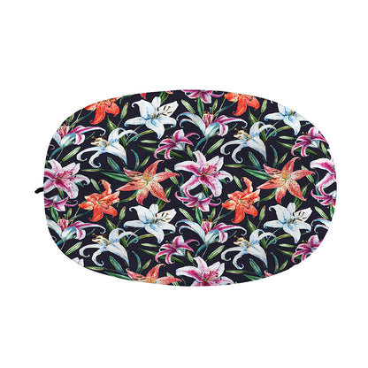 Watercolor Lily Flowers Pattern Print Car Side Mirror Covers