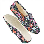 Watercolor Lily Flowers Pattern Print Casual Shoes