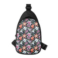 Watercolor Lily Flowers Pattern Print Sling Bag