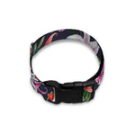 Watercolor Lily Flowers Pattern Print Dog Collar
