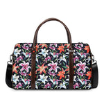 Watercolor Lily Flowers Pattern Print Duffle Bag