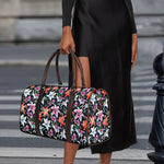 Watercolor Lily Flowers Pattern Print Duffle Bag
