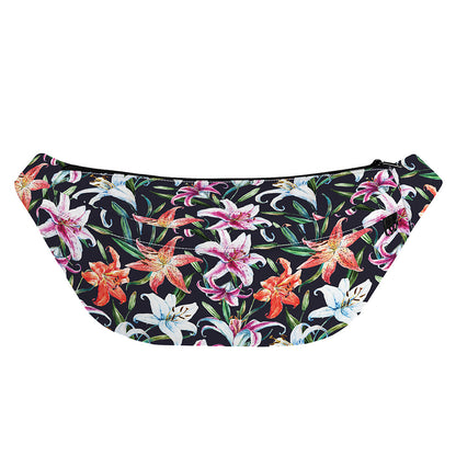 Watercolor Lily Flowers Pattern Print Fanny Pack