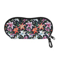 Watercolor Lily Flowers Pattern Print Glasses Case