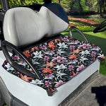 Watercolor Lily Flowers Pattern Print Golf Cart Seat Cover