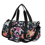 Watercolor Lily Flowers Pattern Print Gym Bag