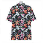 Watercolor Lily Flowers Pattern Print Hawaiian Shirt