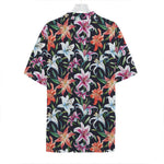Watercolor Lily Flowers Pattern Print Hawaiian Shirt
