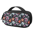 Watercolor Lily Flowers Pattern Print Portable Cooler Travel Case