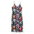 Watercolor Lily Flowers Pattern Print Jersey Midi Cami Dress