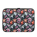 Watercolor Lily Flowers Pattern Print Laptop Sleeve