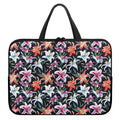 Watercolor Lily Flowers Pattern Print Laptop Sleeve With Handle