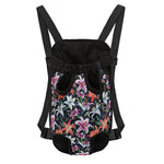 Watercolor Lily Flowers Pattern Print Pet Carrier Backpack