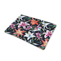 Watercolor Lily Flowers Pattern Print Pet Cooling Mat Cover