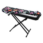 Watercolor Lily Flowers Pattern Print Piano Keyboard Cover