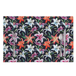 Watercolor Lily Flowers Pattern Print Placemat