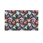 Watercolor Lily Flowers Pattern Print Polyester Flag