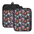Watercolor Lily Flowers Pattern Print Pot Holders With Pocket