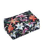 Watercolor Lily Flowers Pattern Print Rectangle Tissue Box Cover