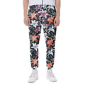Watercolor Lily Flowers Pattern Print Joggers