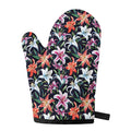 Watercolor Lily Flowers Pattern Print Single Oven Mitt